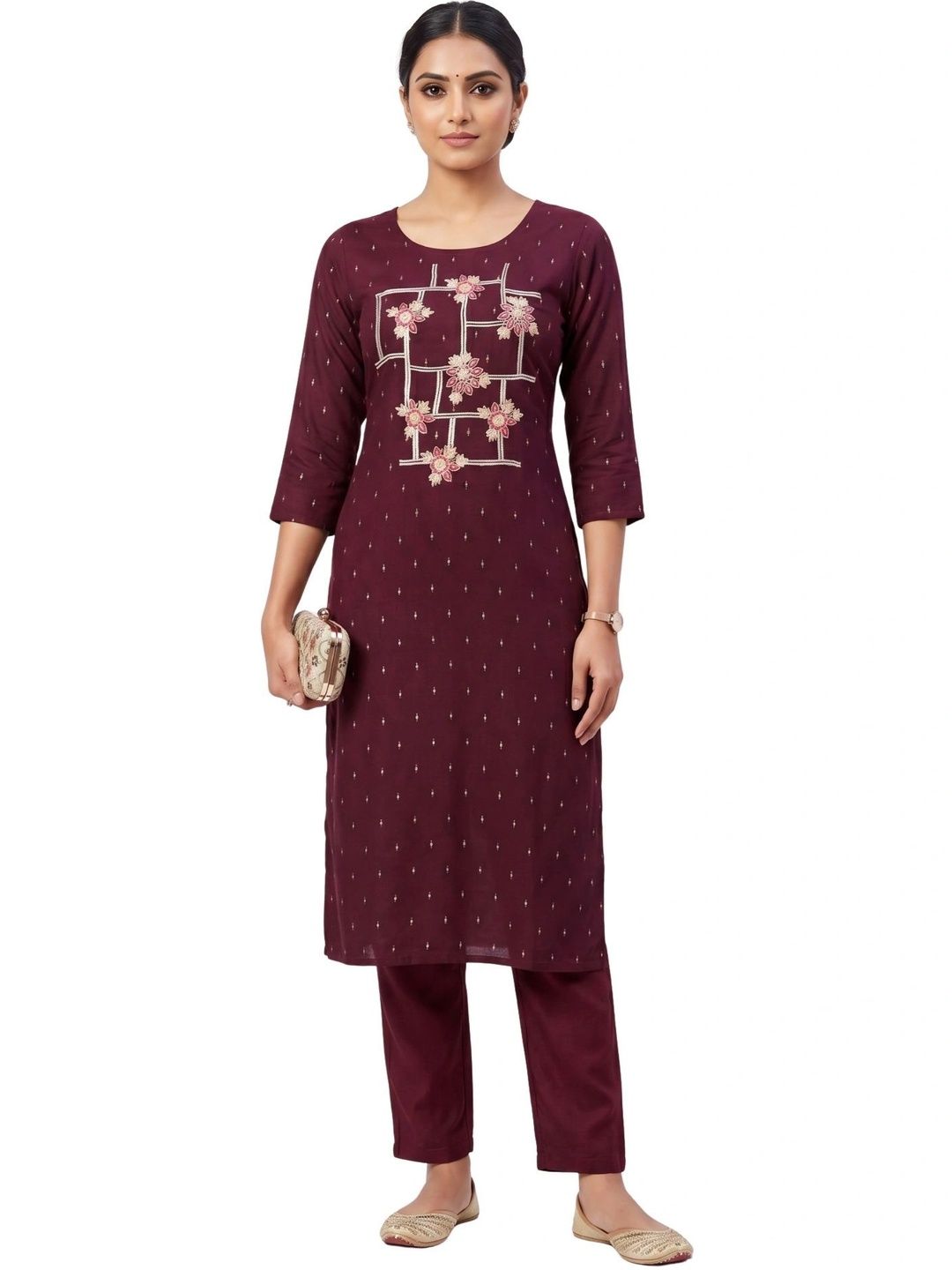 LAFURE Ethnic Motifs Embroidered Thread Work Kurti-picture-37