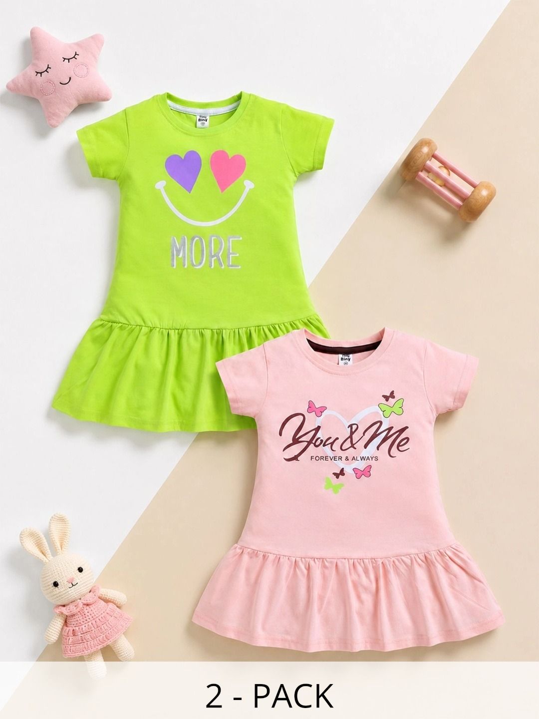 TINY BINY Print A-Line Dress-picture-58