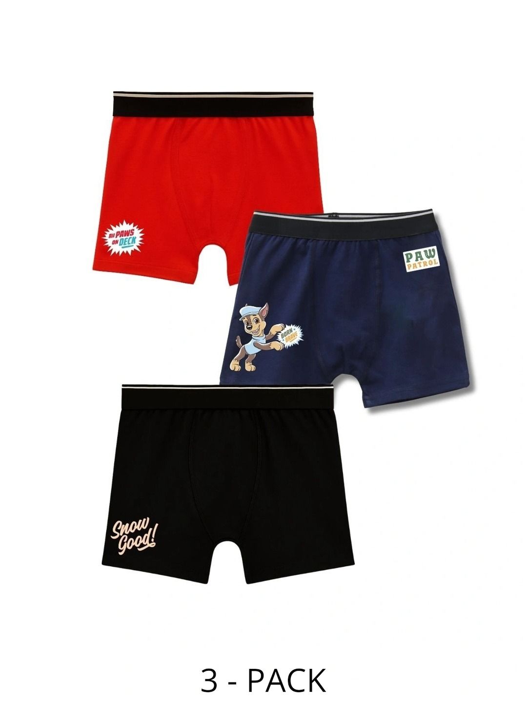 Button Bear Boys Pack of 3 Cotton Blend Printed Trunks-picture-52