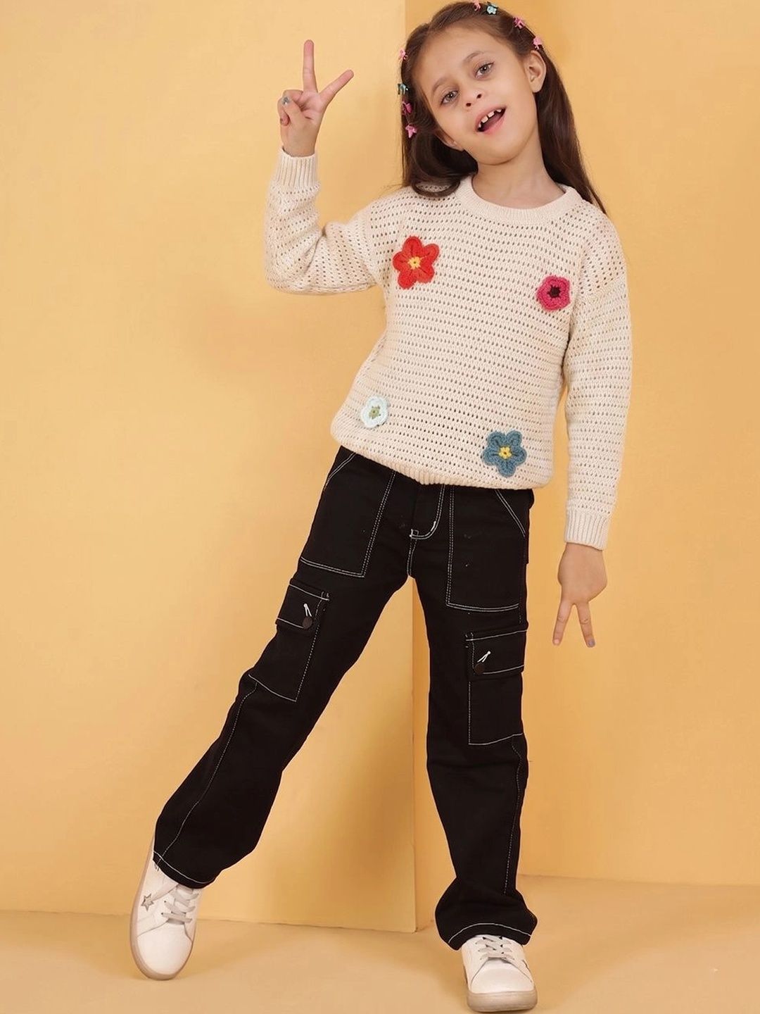 JoE Hazel Girls Floral Pullover-picture-11