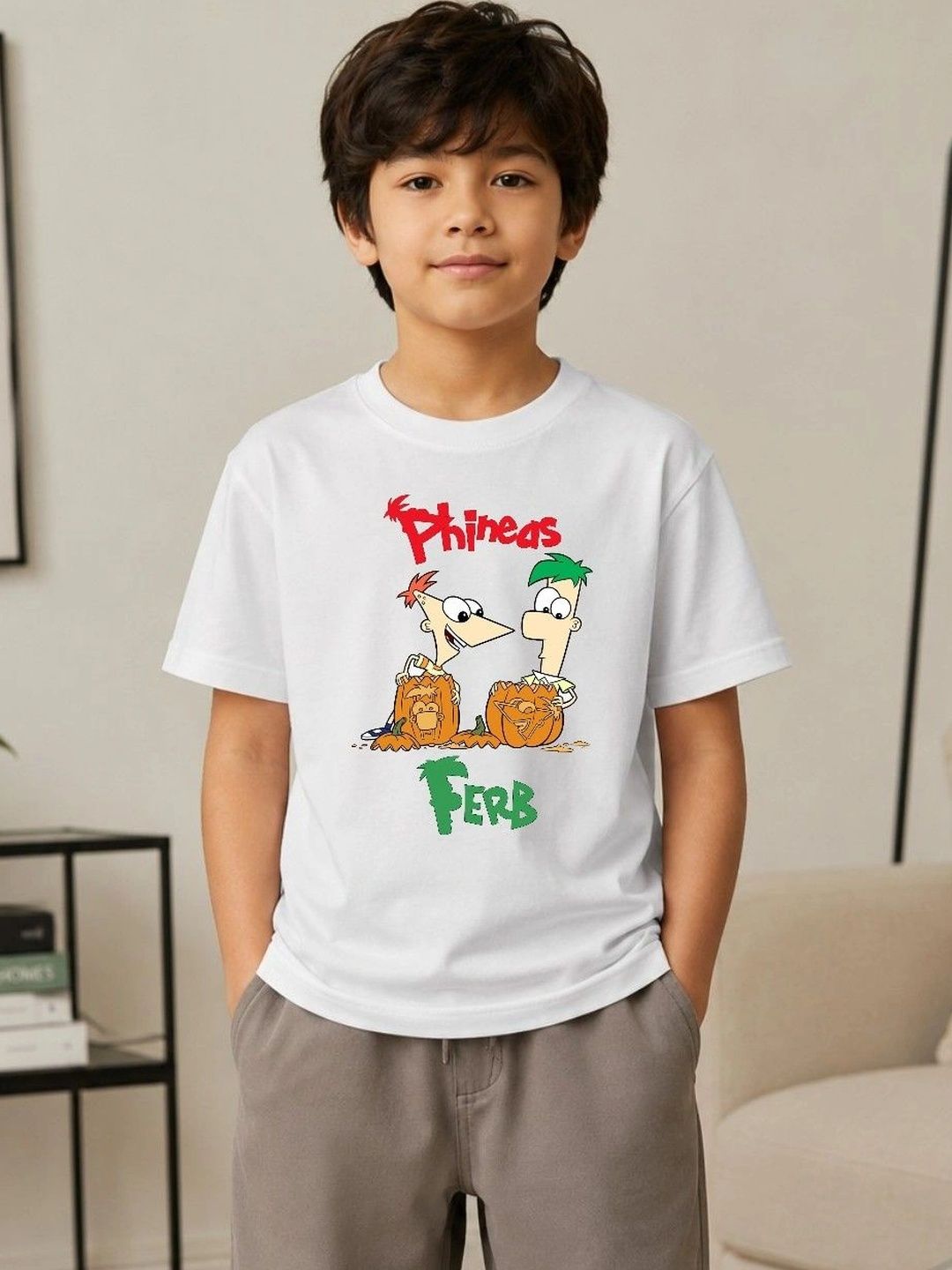 Disney By Miss and Chief Boys Phineas and Ferb Printed T-shirt-picture-16