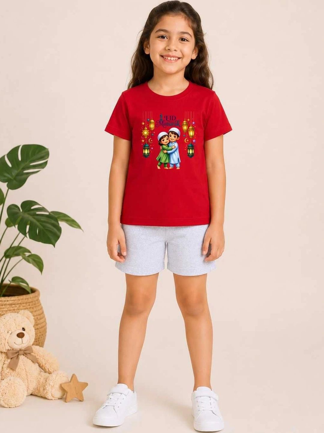 MALKIAT Girls Printed T-shirt with Shorts-picture-24