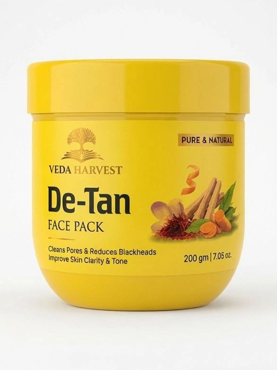 Veda Harvest De-Tan Face Pack For Glowing Skin - 200 g-picture-18