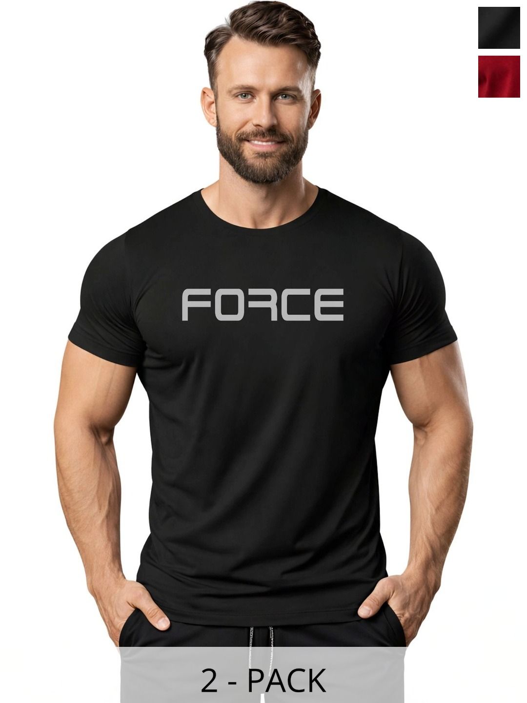 3Colors Men Typography 2 Printed Moisture Wicking T-shirt-picture-43