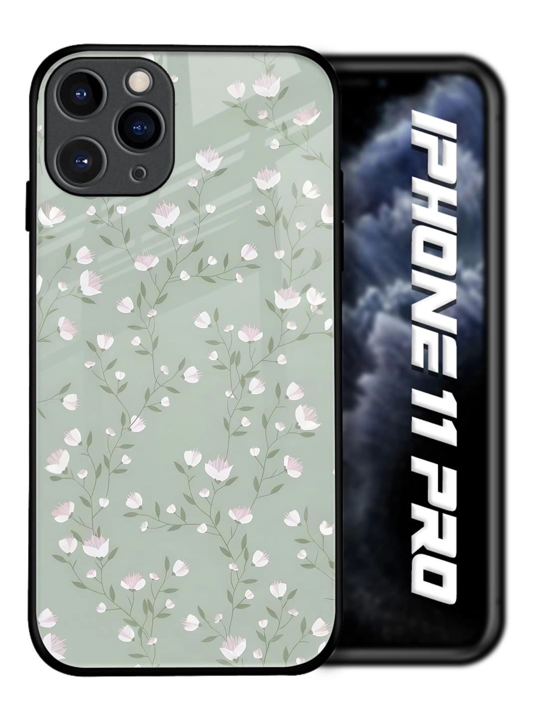 QRIOH Floral Printed iPhone 11 Pro Back Case Mobile Accessories-picture-57