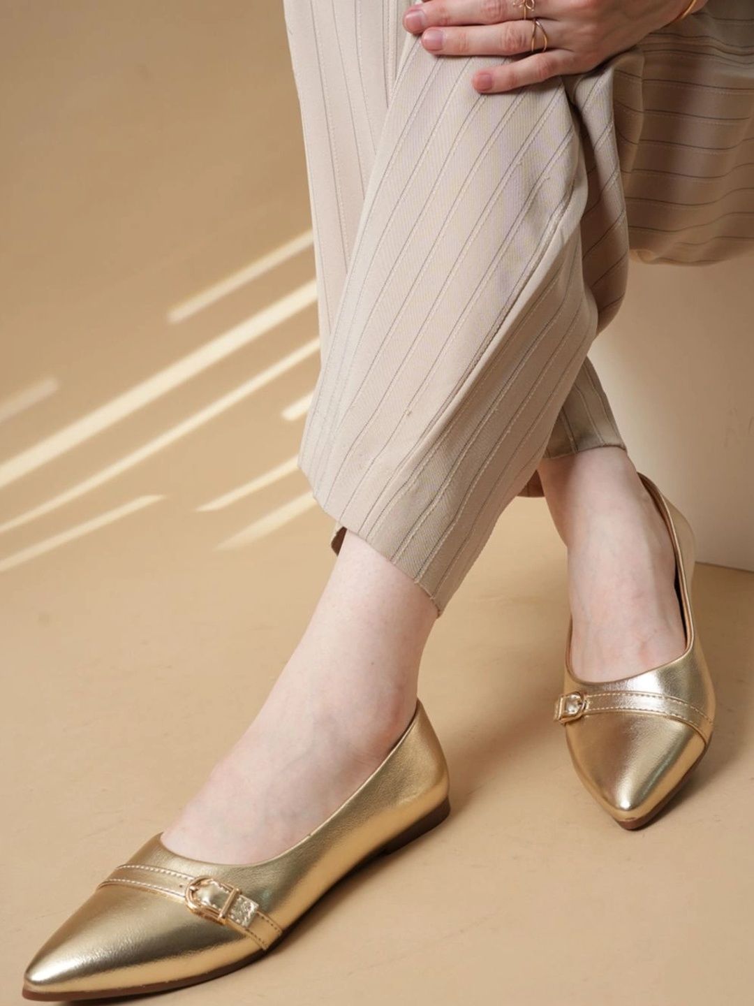 Lavie Women Mojaris with Buckles Flats-image-32