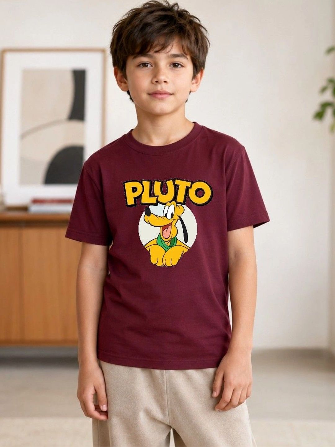 Disney By Miss and Chief Boys Brand Logo Printed T-shirt-picture-47