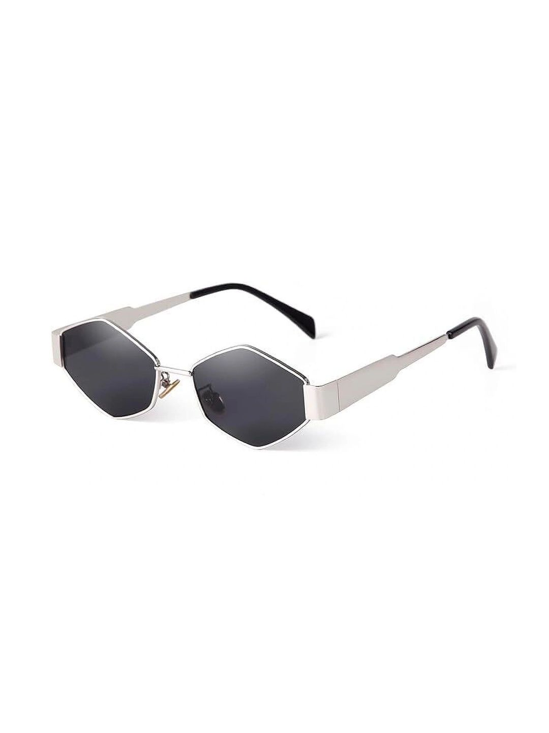 EYELLUSION Women Black Lens & Silver-Toned Other Sunglasses with-image-29