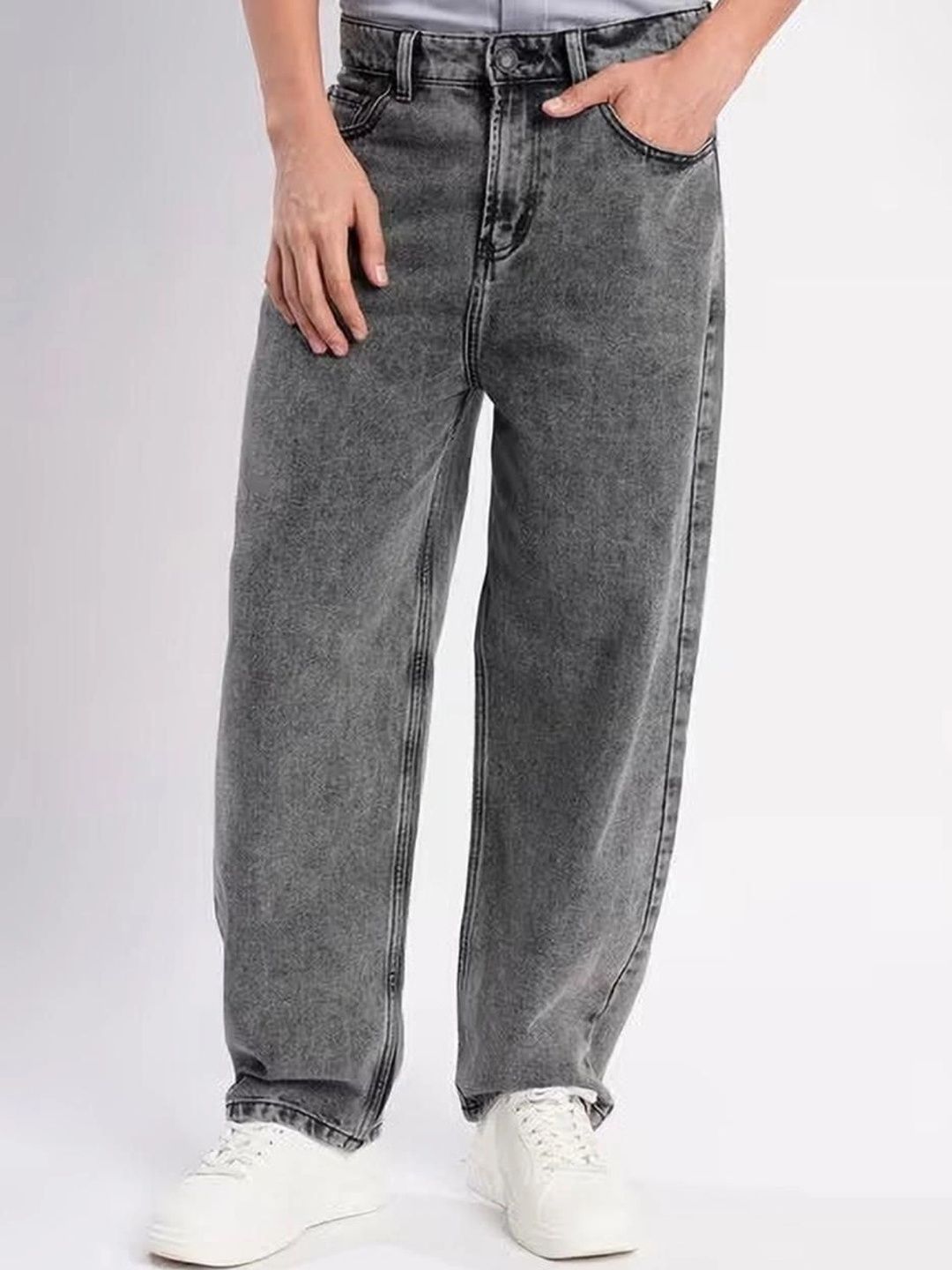 FLAYING Men Relaxed Fit Mid-Rise Jeans-picture-33