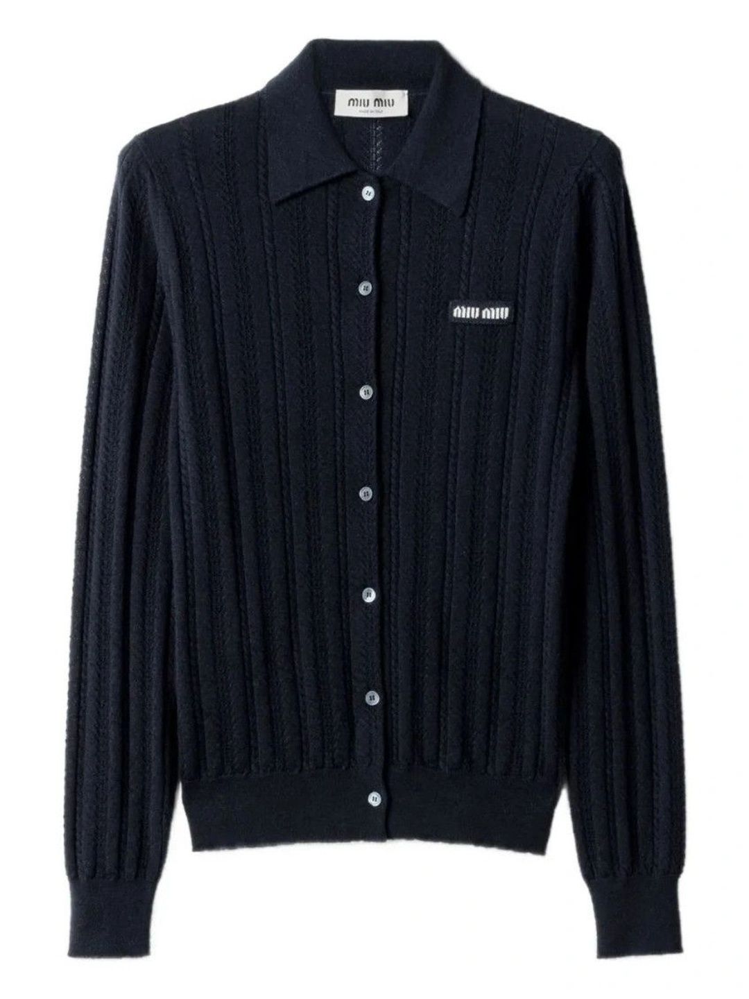 Miu Miu Women Cable Knit Woollen Cardigan-picture-37