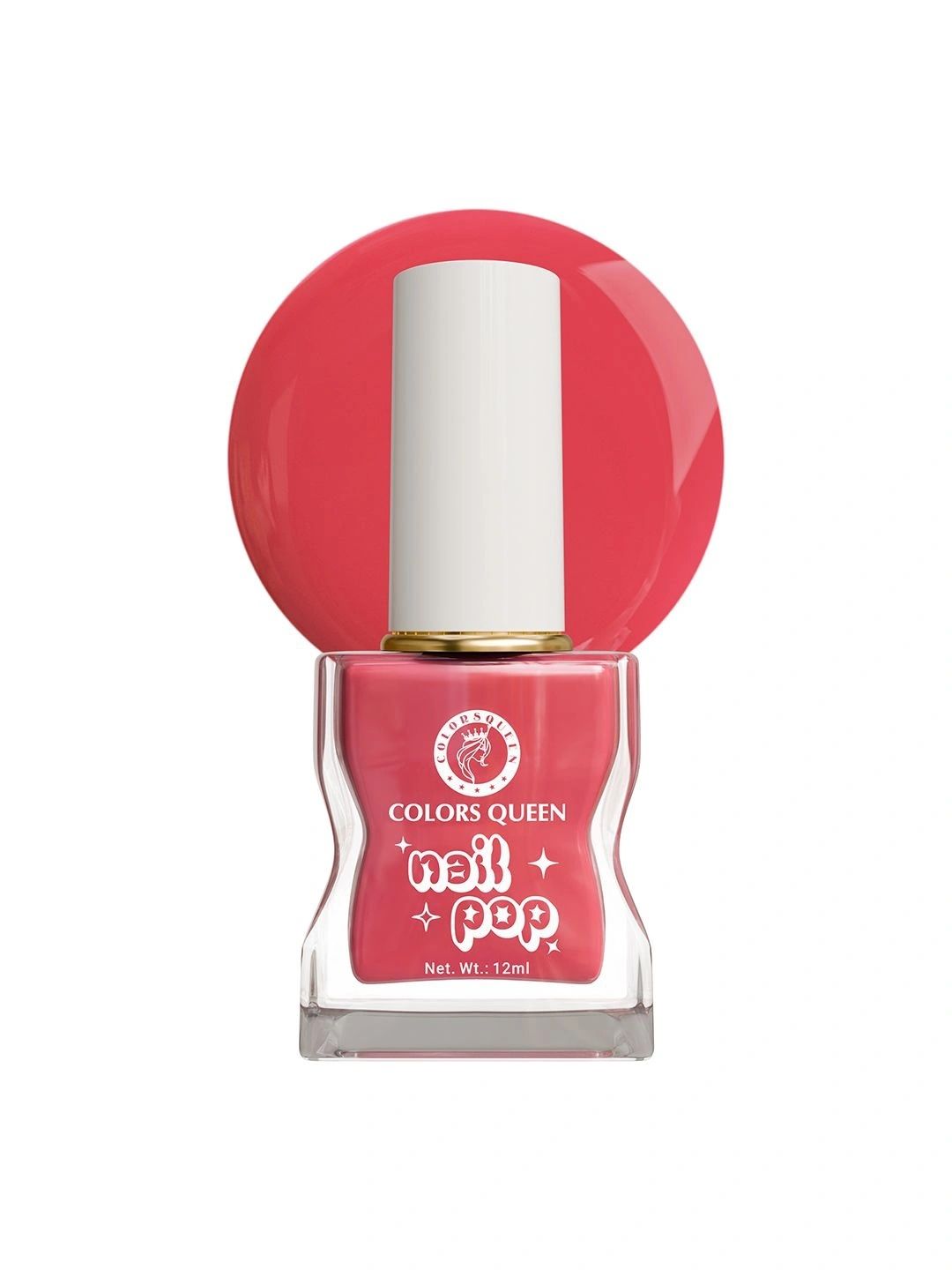 Colors Queen Nail Pop Glossy Gel Finish & Quick Drying Nail Polish - 12 ml -Floral Pink-picture-39