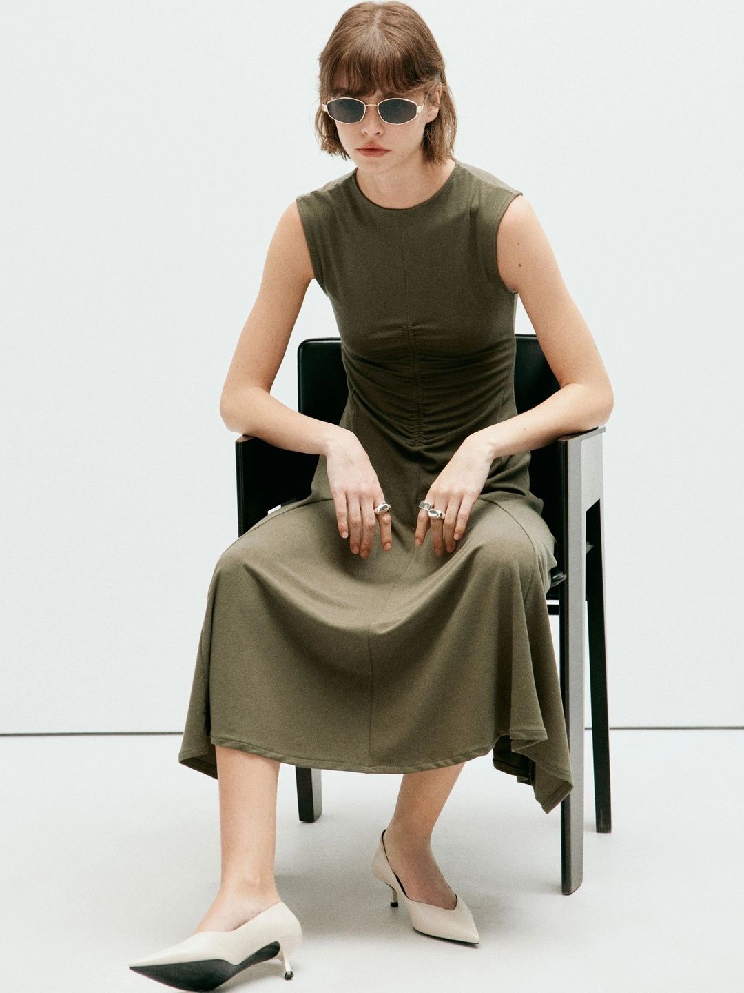 MANGO A-Line Midi Dress-image-37