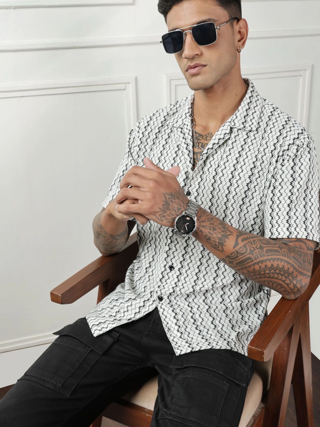 SZN Men Comfort Printed Casual Shirt-picture-18