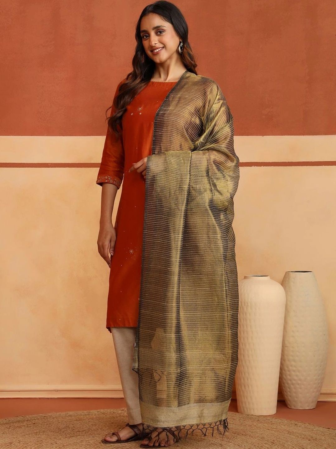 Fabindia Woven Design Dupatta-picture-44