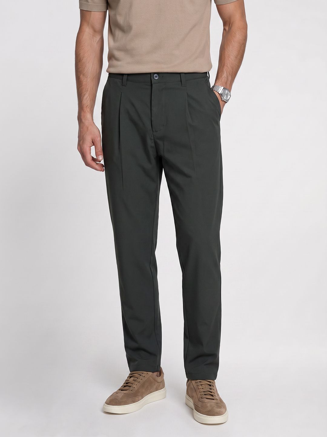 French Connection Men Pleated Trousers-picture-11