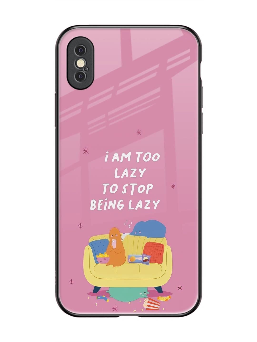 QRIOH Typography Printed iPhone Xs Back Case Mobile Accessories-picture-47