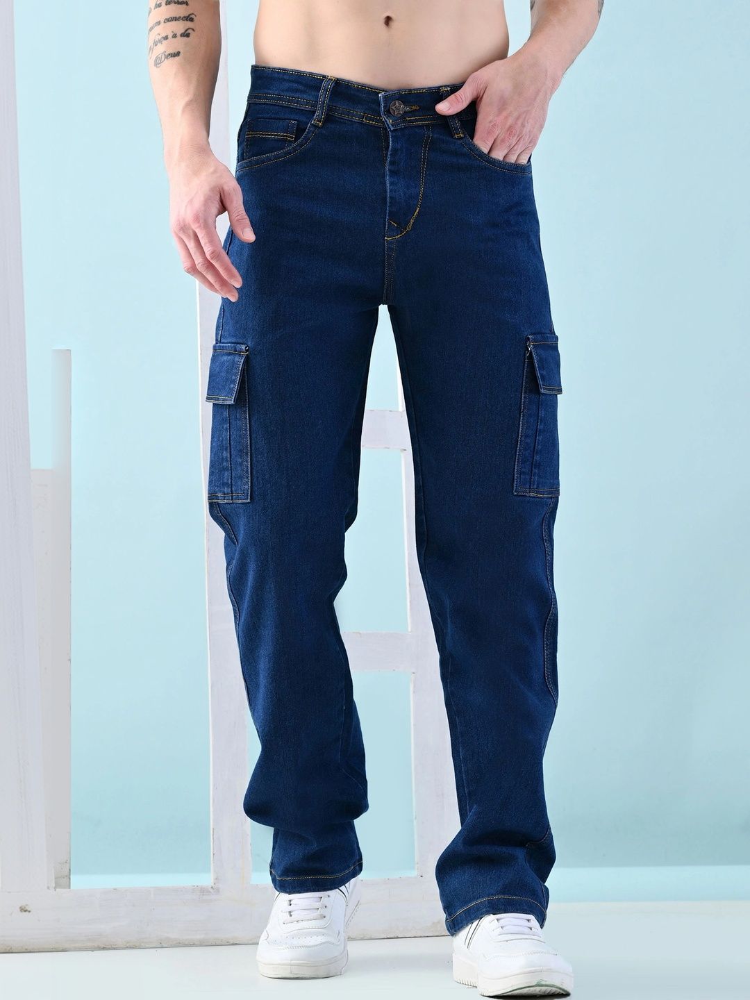 Metronaut Men Classic Cargos Trousers-picture-19