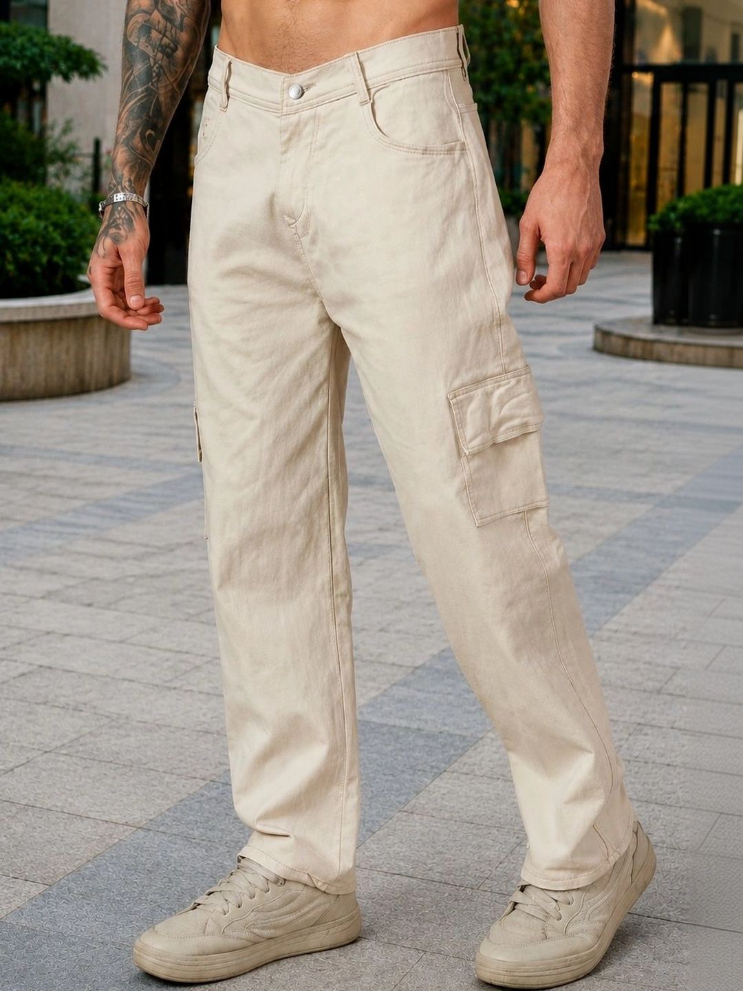 Metronaut Men Classic Cargos Trousers-picture-15