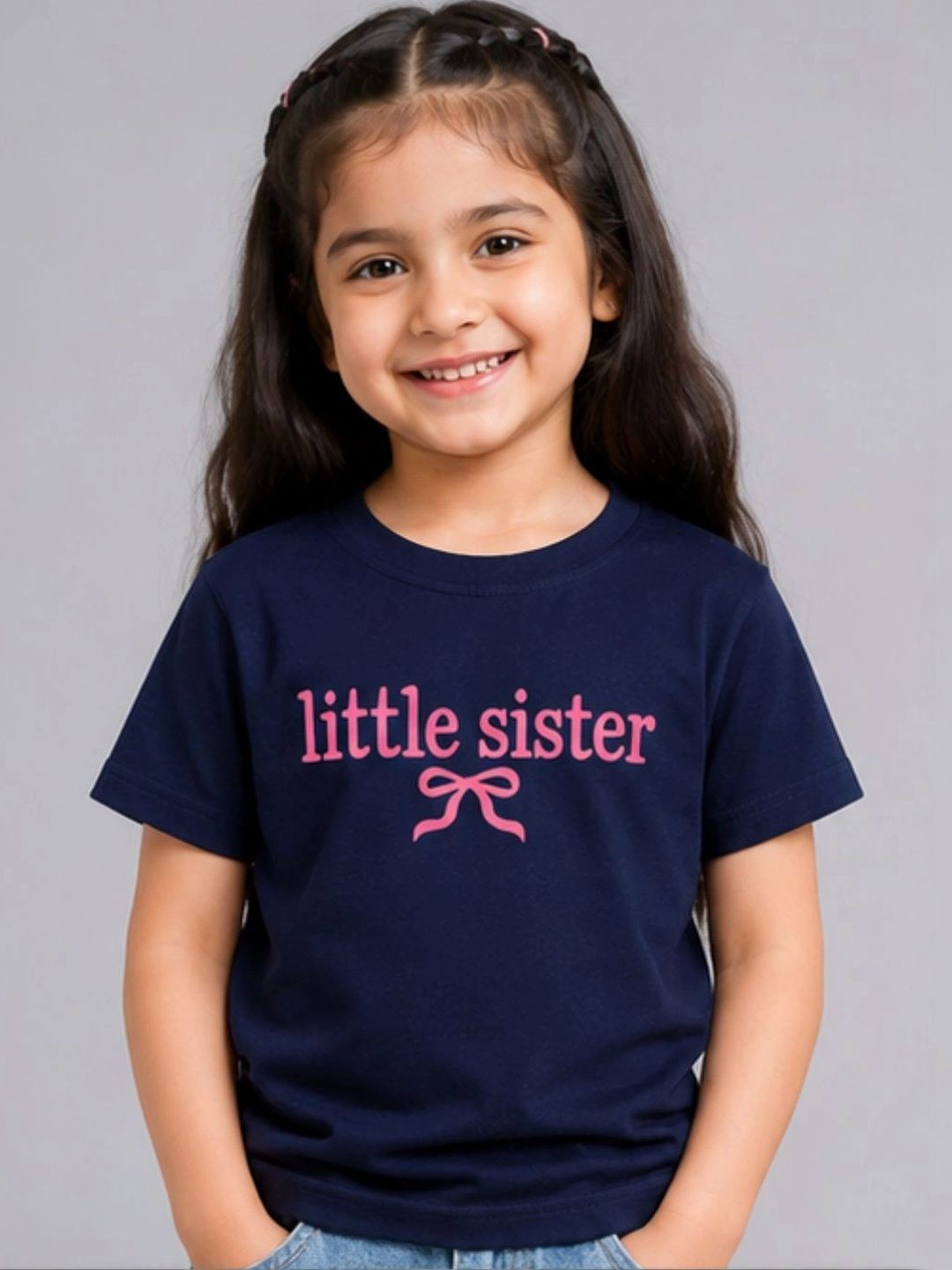 YAK YAK Girls Typography Printed Pure Cotton T-shirt-picture-18