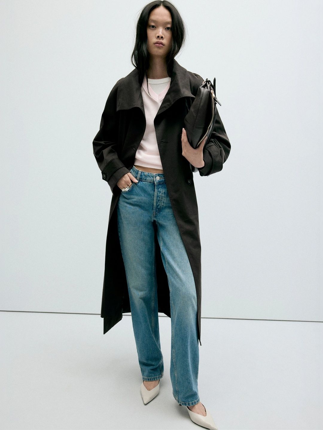 MANGO Stand Collar Trench Coat-picture-24