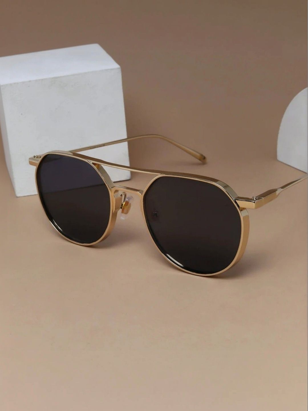 EYELLUSION Women Black Lens & Gold-Toned Other Sunglasses with-picture-16