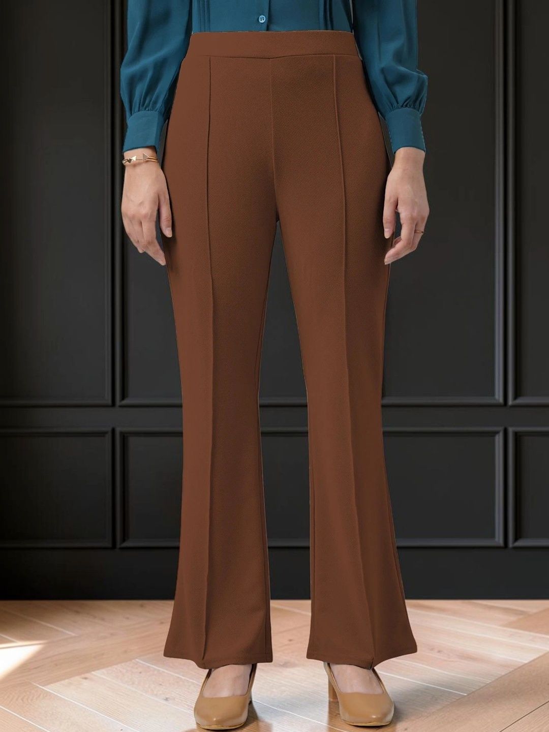CORSICA Women Relaxed Straight Leg High-Rise Trousers-picture-42