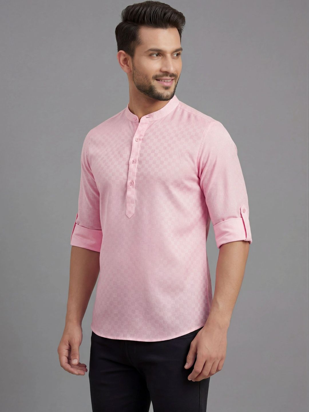Tibra Collection Men Jacquard Kurta-picture-40