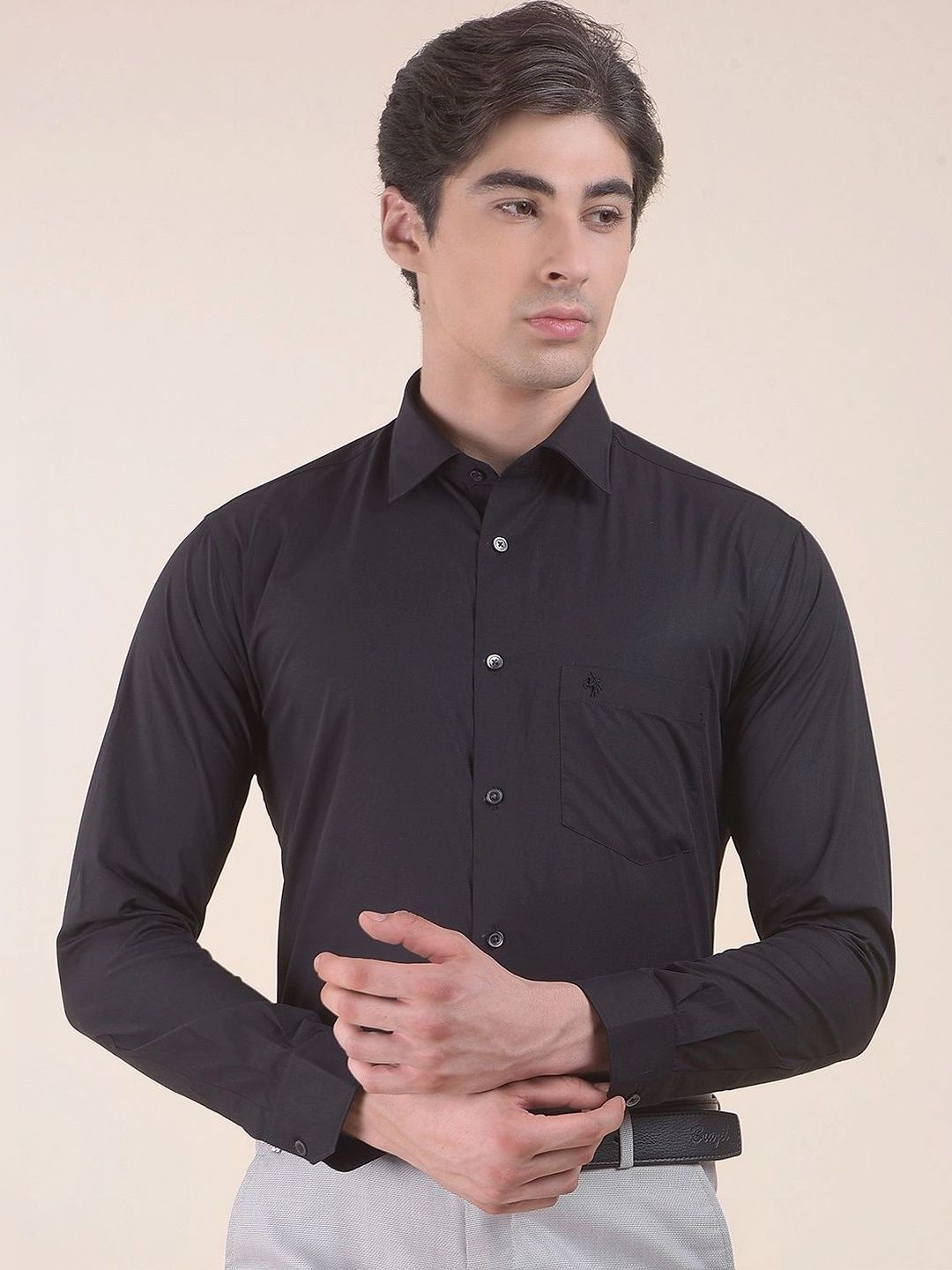 Cantabil Men Slim Fit Formal Shirt-picture-11