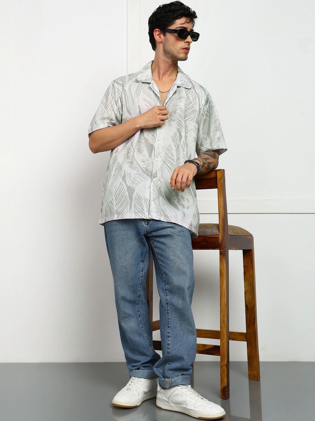 Mast & Harbour Men Classic Printed Casual Shirt-picture-19