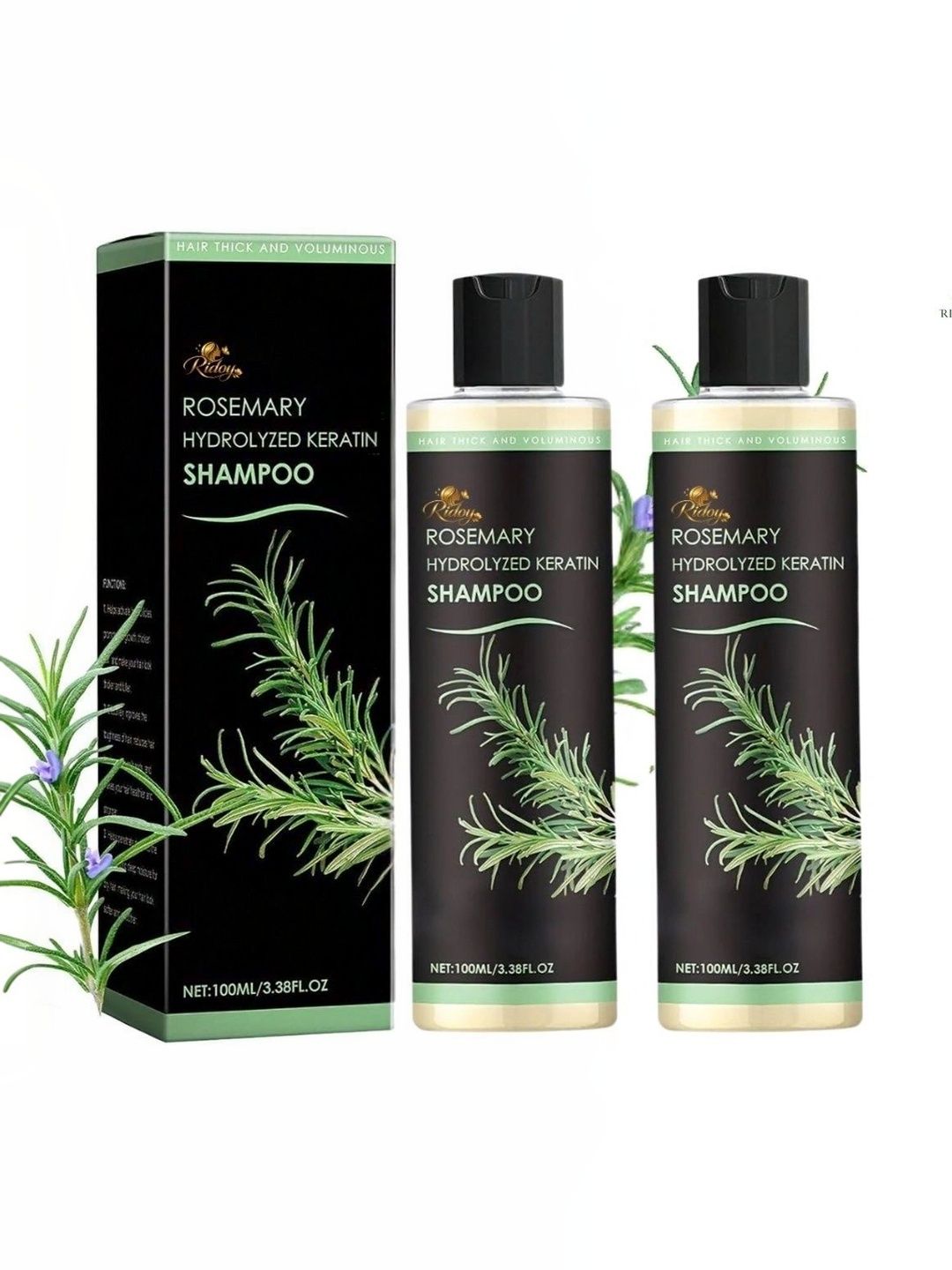 ridoy Set Of 2 Kerarose Rosemary Shampoo For Hair Growth - 100 ml Each-picture-57