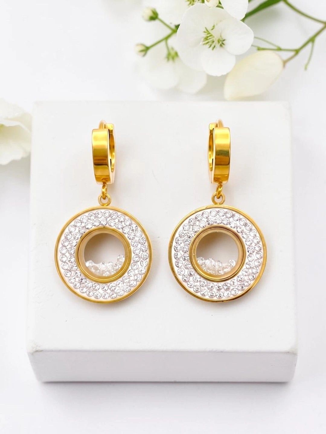 AVANT-GARDE PARIS Circular Drop Earrings-picture-17