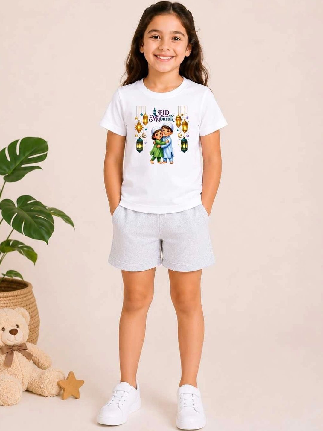 MALKIAT Girls Printed T-shirt with Shorts-picture-15