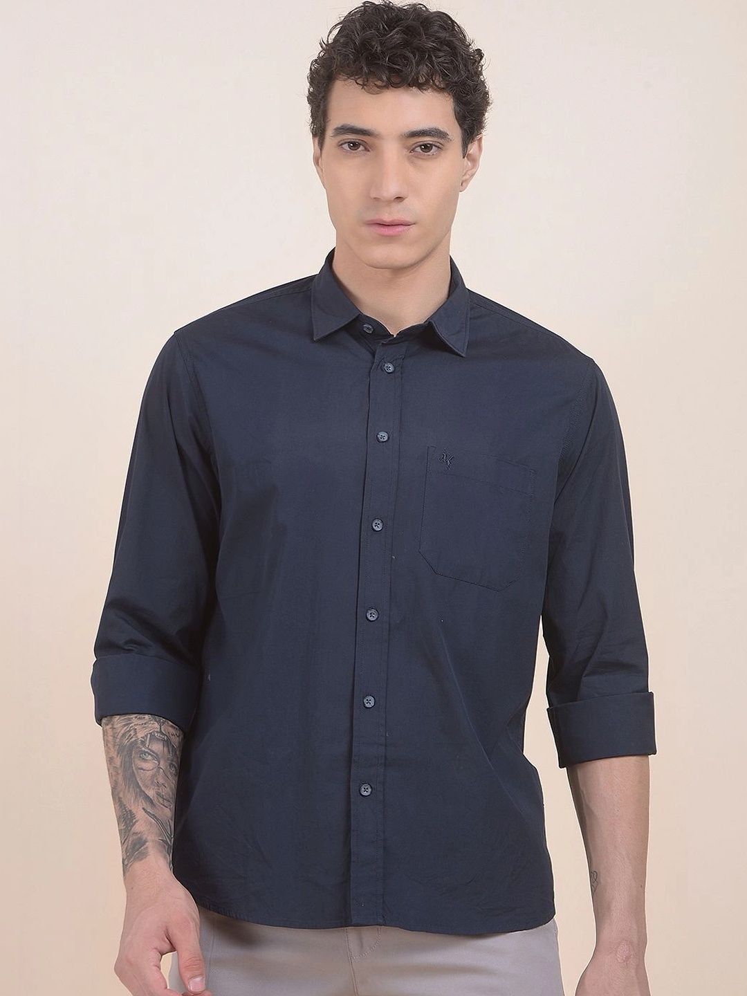 Cantabil Men Slim Fit Casual Shirt-image-22