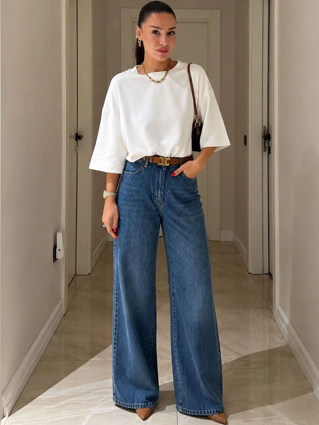 TRENBEE Round Neck Top-image-3