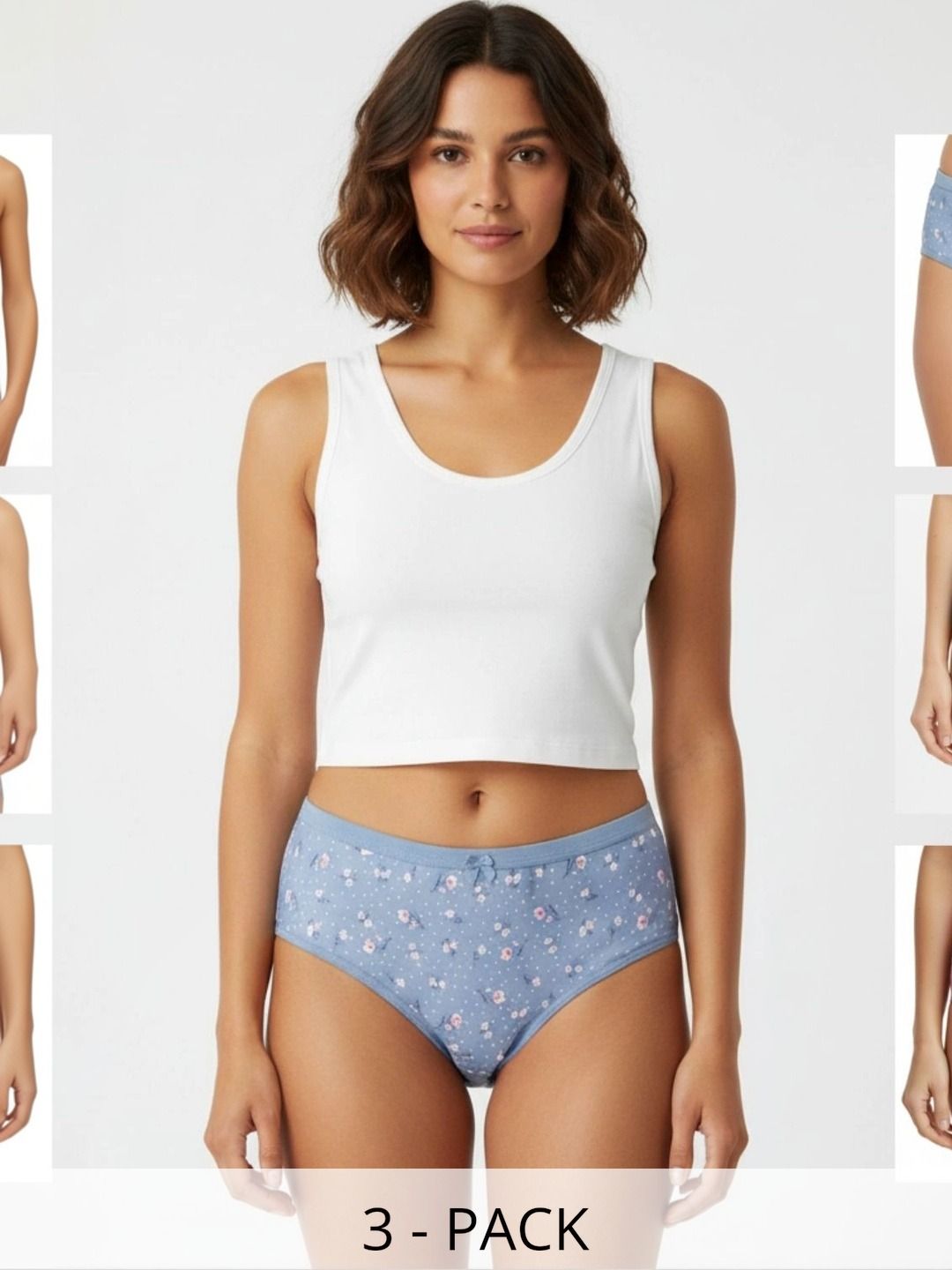 LADYWRAP Women Pack of 3 Printed Anti-Odour Seamless Assorted Bikini-picture-19