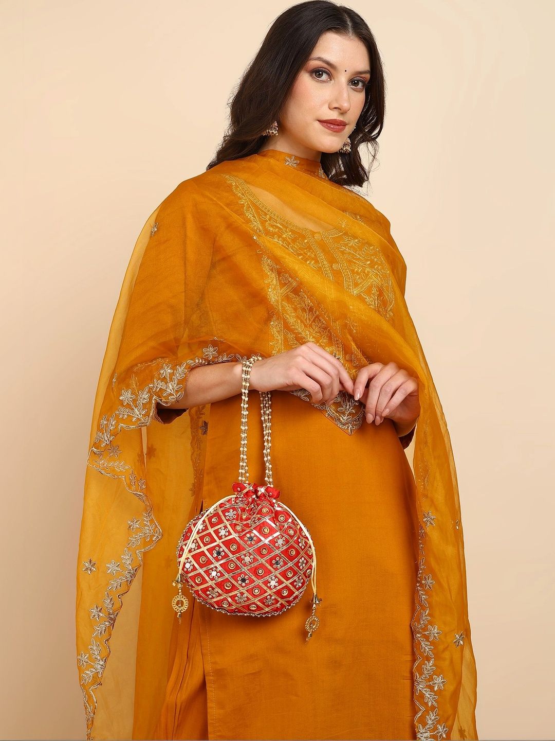 MaaCare Embellished Potli Clutch-picture-18
