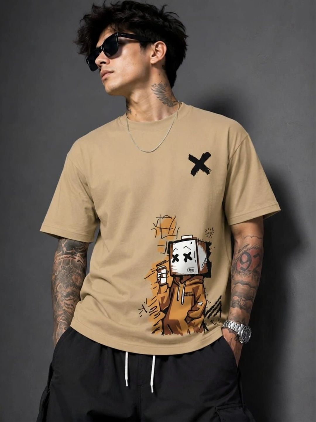 ANGEL CURVE Men Printed T-shirt-picture-42
