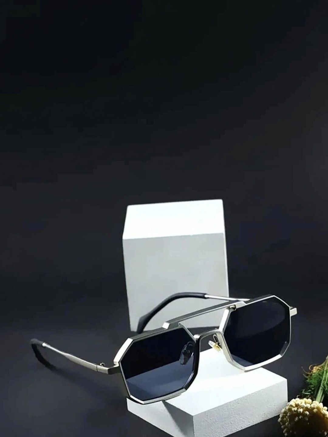 EYELLUSION Women Black Lens & Silver-Toned Other Sunglasses with-picture-34