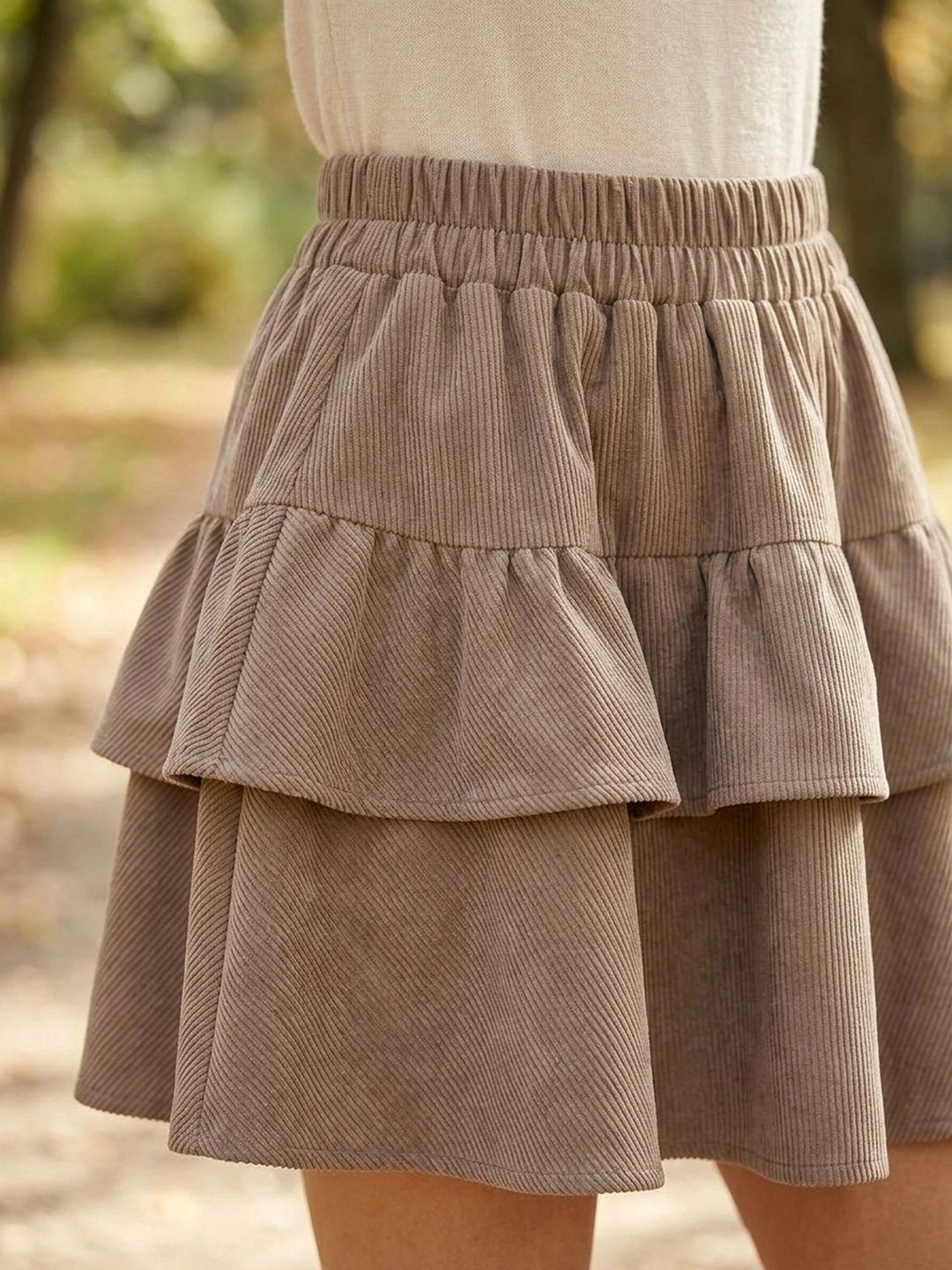 Suo Women Mini Flared Skirt-picture-19