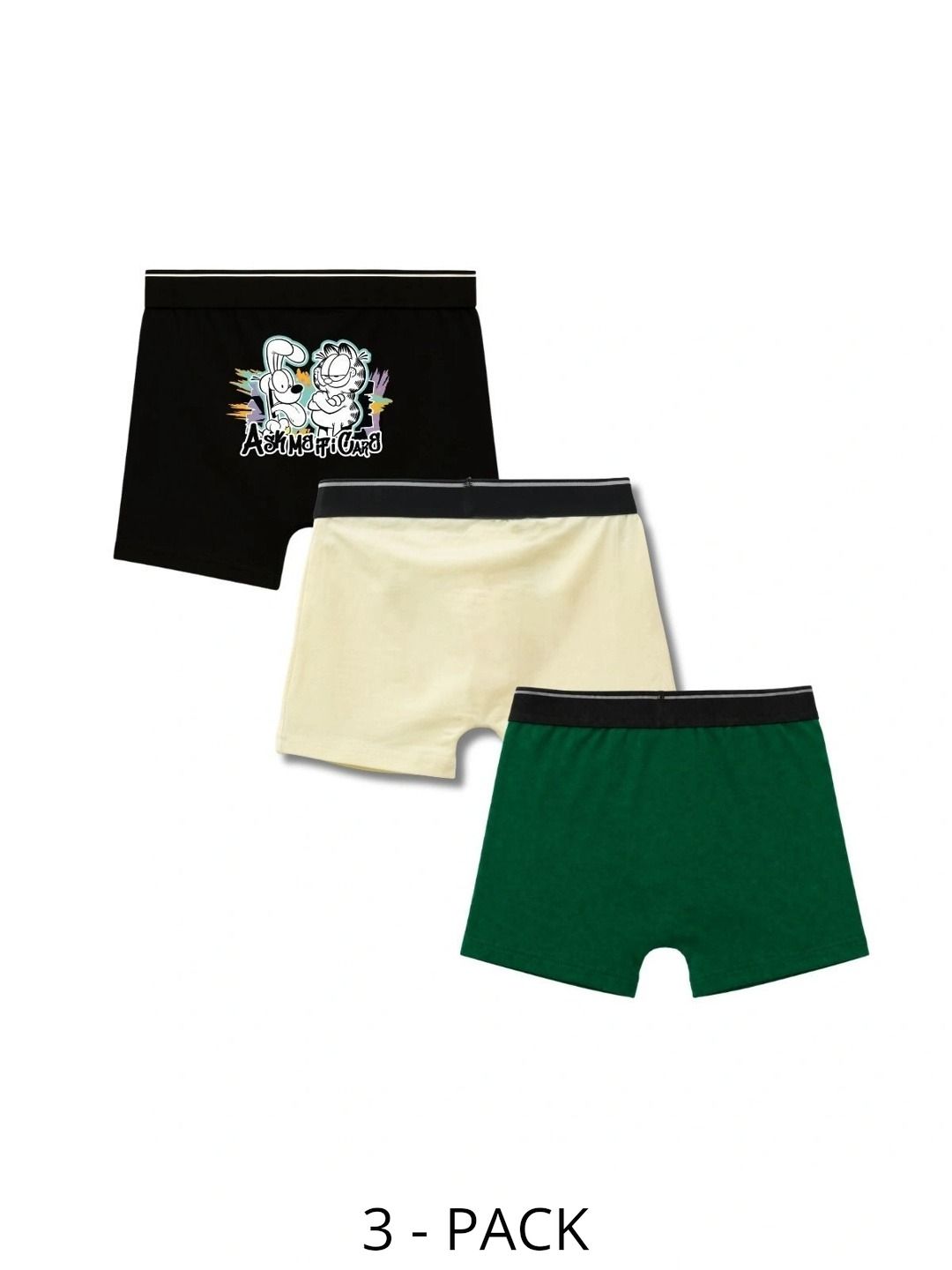 Button Bear Boys Pack of 3 Cotton Blend Printed Trunks-picture-26