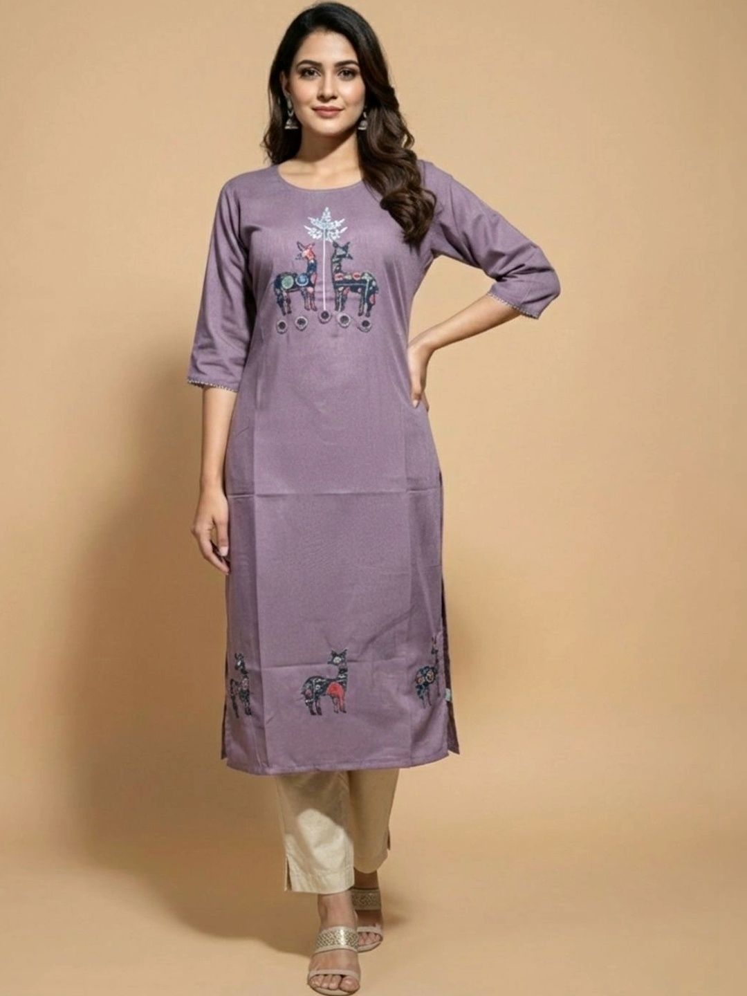 XIVARA Ethnic Motifs Printed Kurti-picture-52