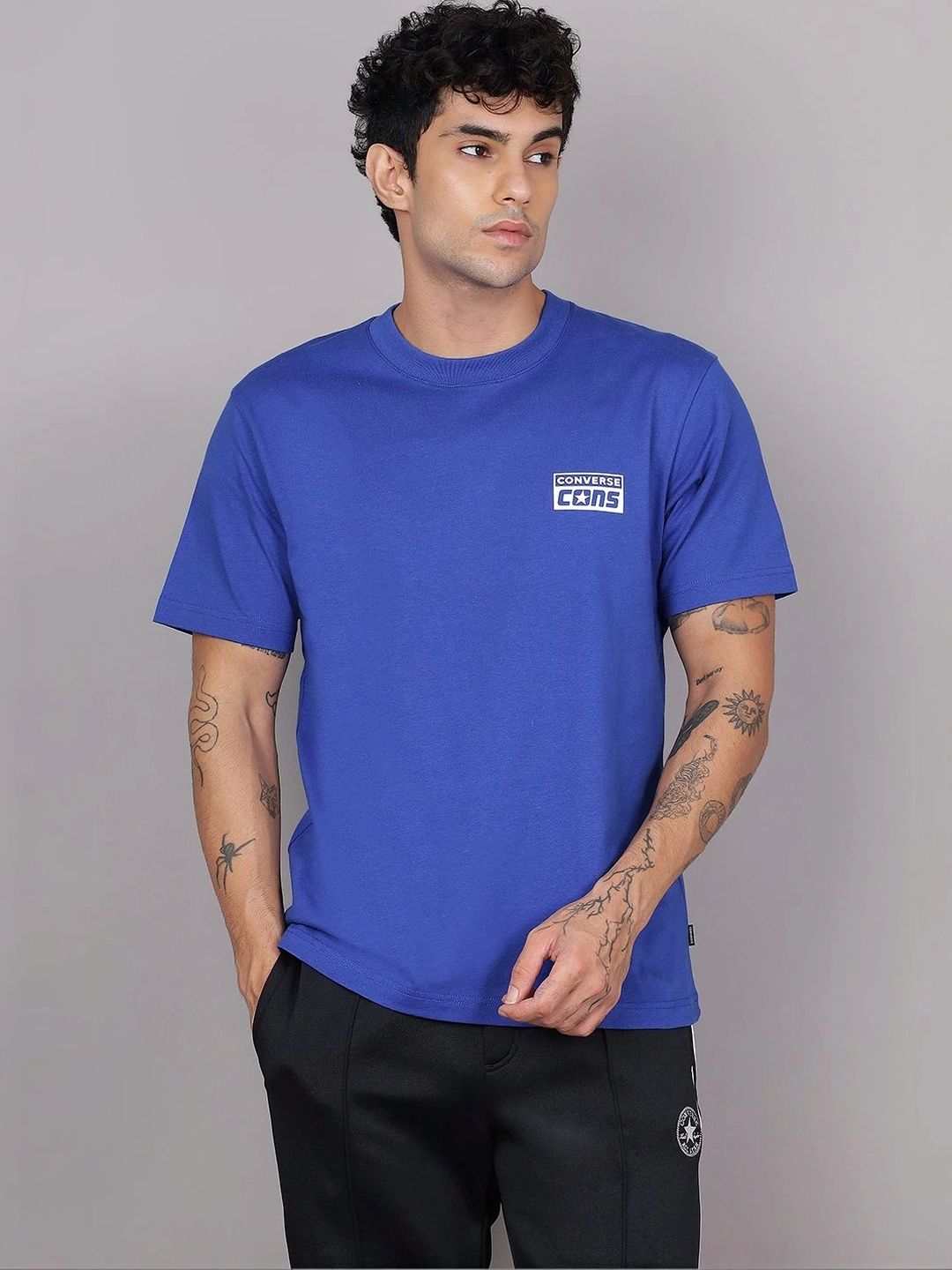 Converse Unisex Brand Logo Printed T-shirt-picture-33
