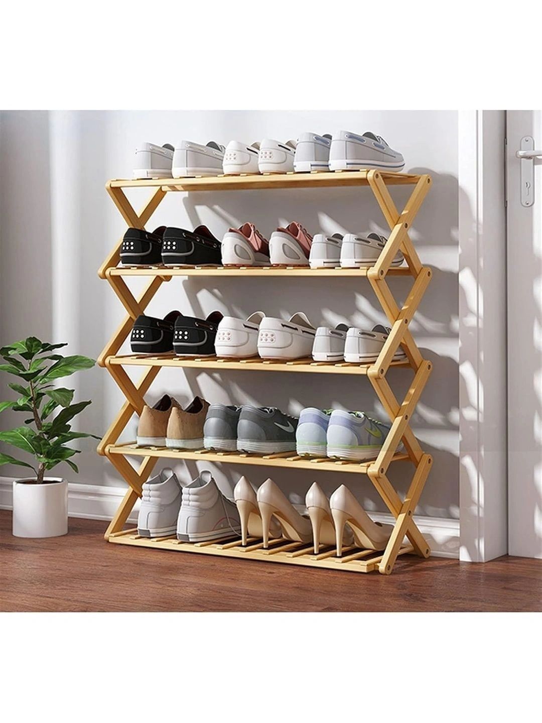 KriShyam 5 Collapsible Shoe Stand Rack-picture-42