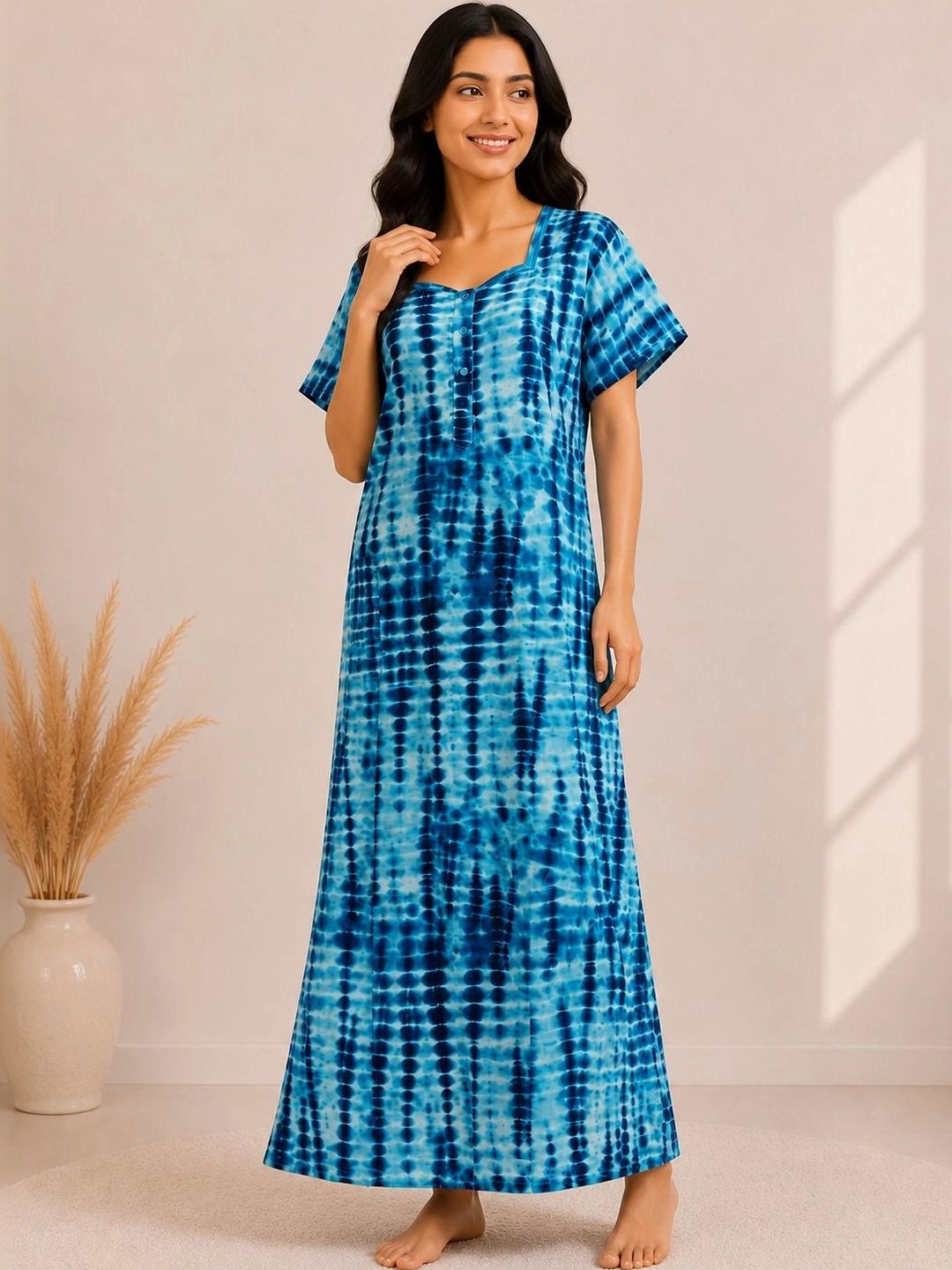 Sukhraa Printed Maxi Nightdress-picture-22