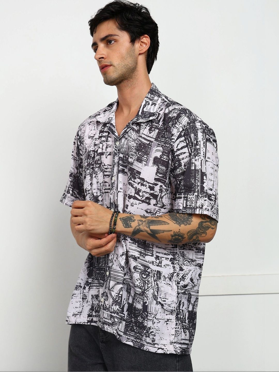 Mast & Harbour Men Classic Printed Casual Shirt-picture-20