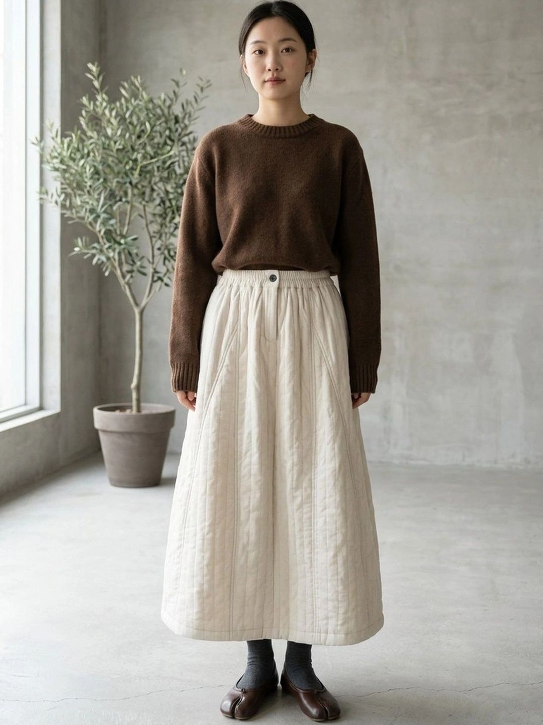 Suo Women Self Design Maxi A-Line Skirt-picture-45