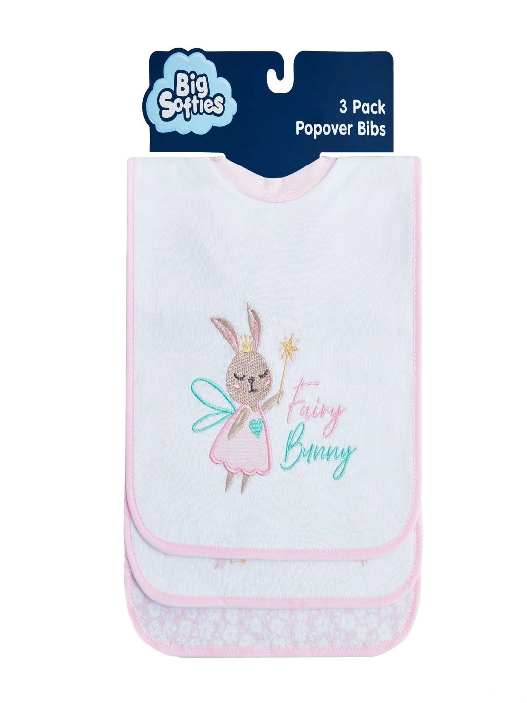 Big Softies Infants Pack Of 3 Printed Bibs-picture-54