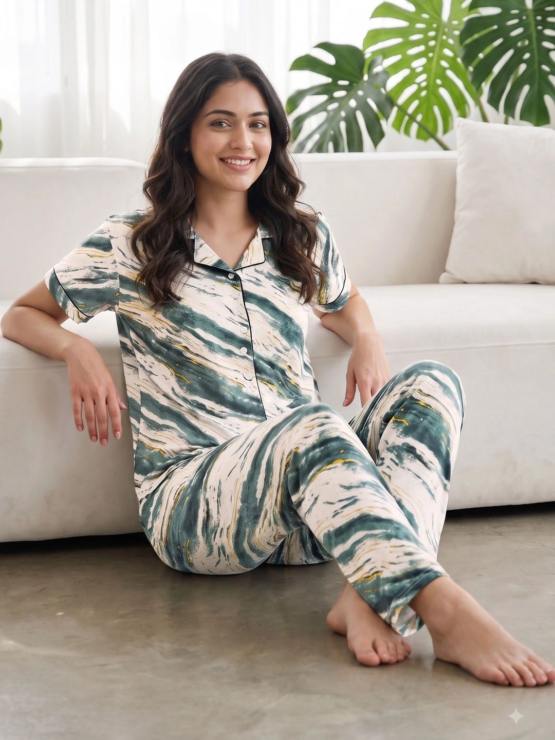 PRINCESS NIGHTWEAR Women Printed Night suit-picture-10
