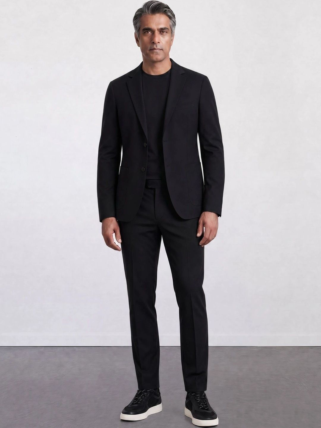 URBAN PERFORMANCE Notched Lapel Single-Breasted Super Slim Fit Formal Blazers-picture-14