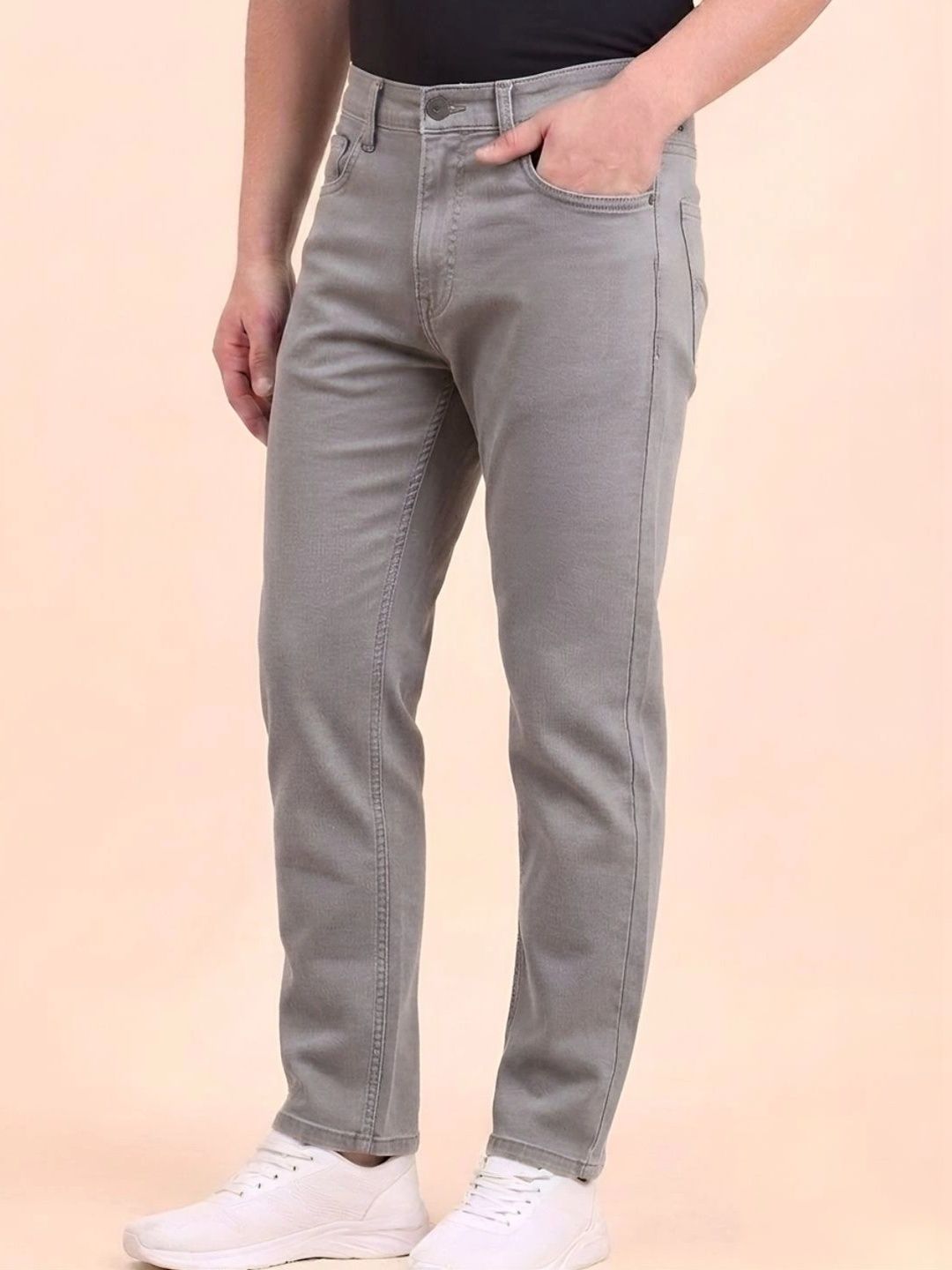 THUNDER JEANS Men Slim Fit Mid-Rise Stretchable Jeans-picture-46